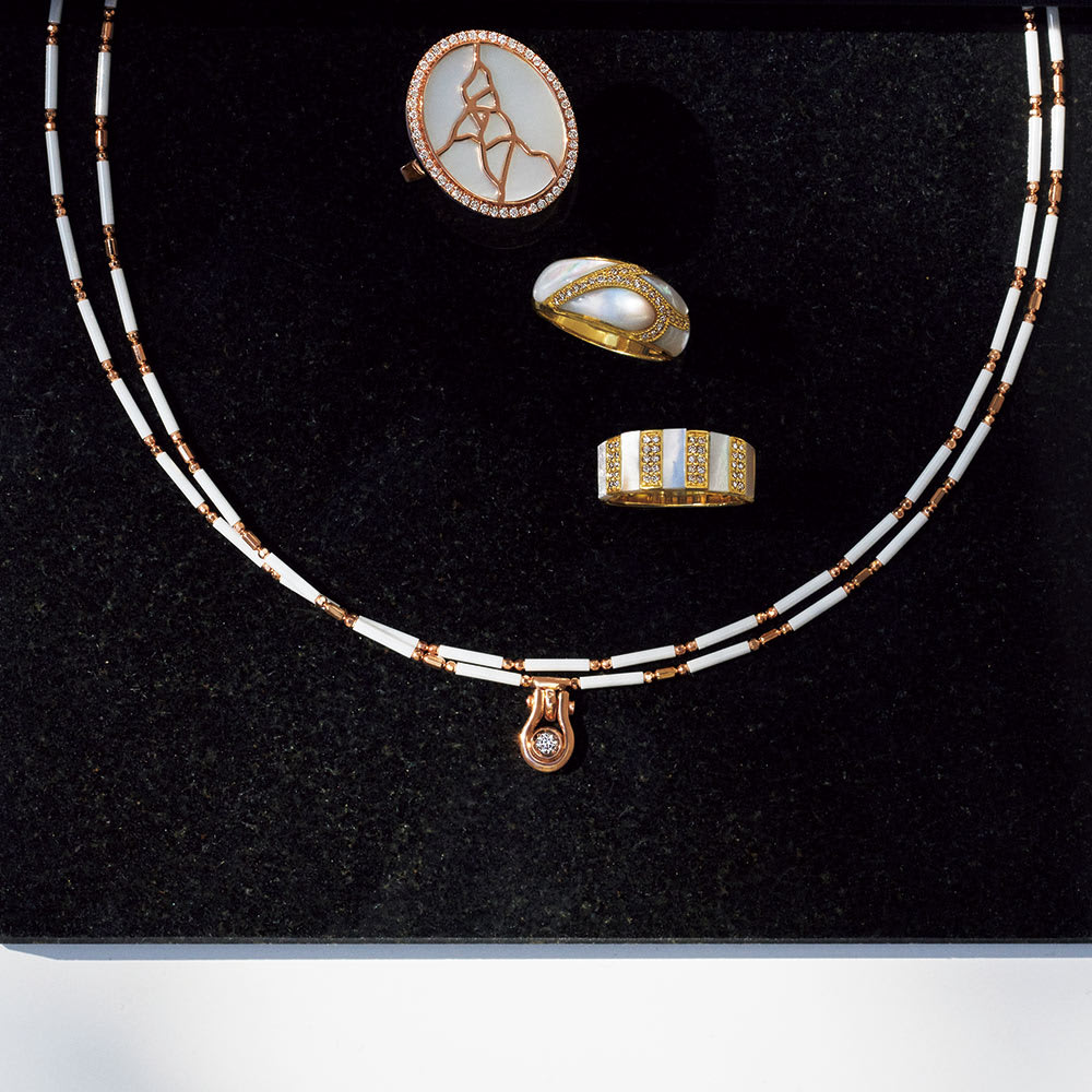 K18 セラミック デザインネックレス 通販 - ディノス