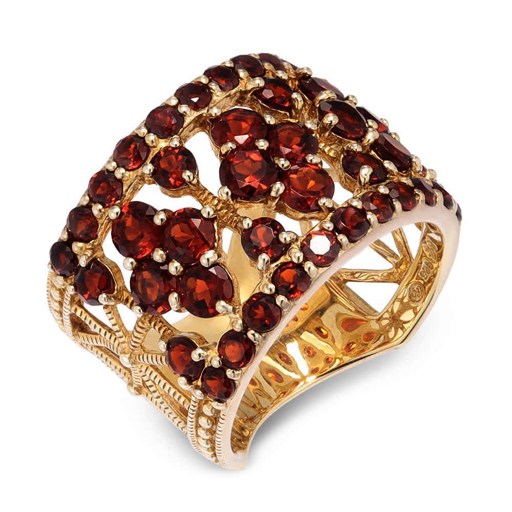 ROKUZAN/碌山 SV ガーネット ボリュームリング 通販 - ディノス