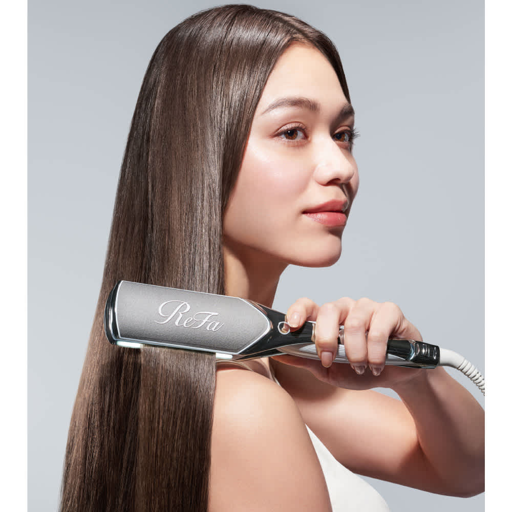 リファのストレートアイロン ReFa パワーストレートアイロン シルバー