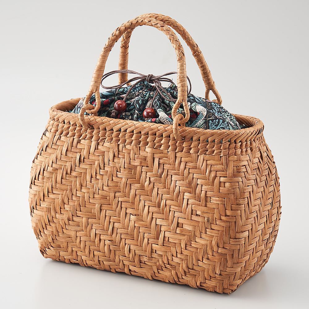 Fabric by ベストオブモリス 山葡萄のかごバッグ 交差編み 通販 - ディノス