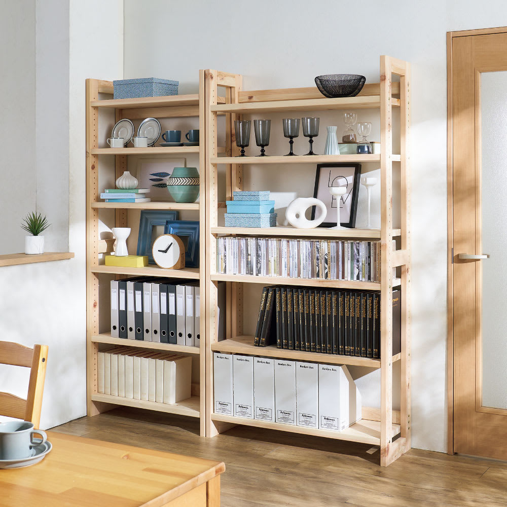 国産檜頑丈本棚 オープン 幅80高さ190cm 通販 - ディノス