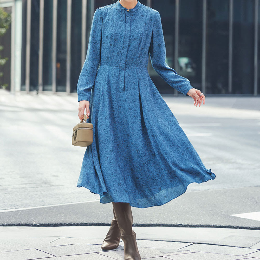 LIBERTY PRINT/リバティプリント ジョーゼット フレアワンピース 通販