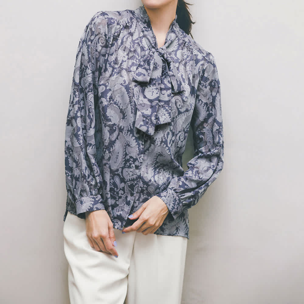 線画風フラワープリント フリル チュニック 通販 - ディノス