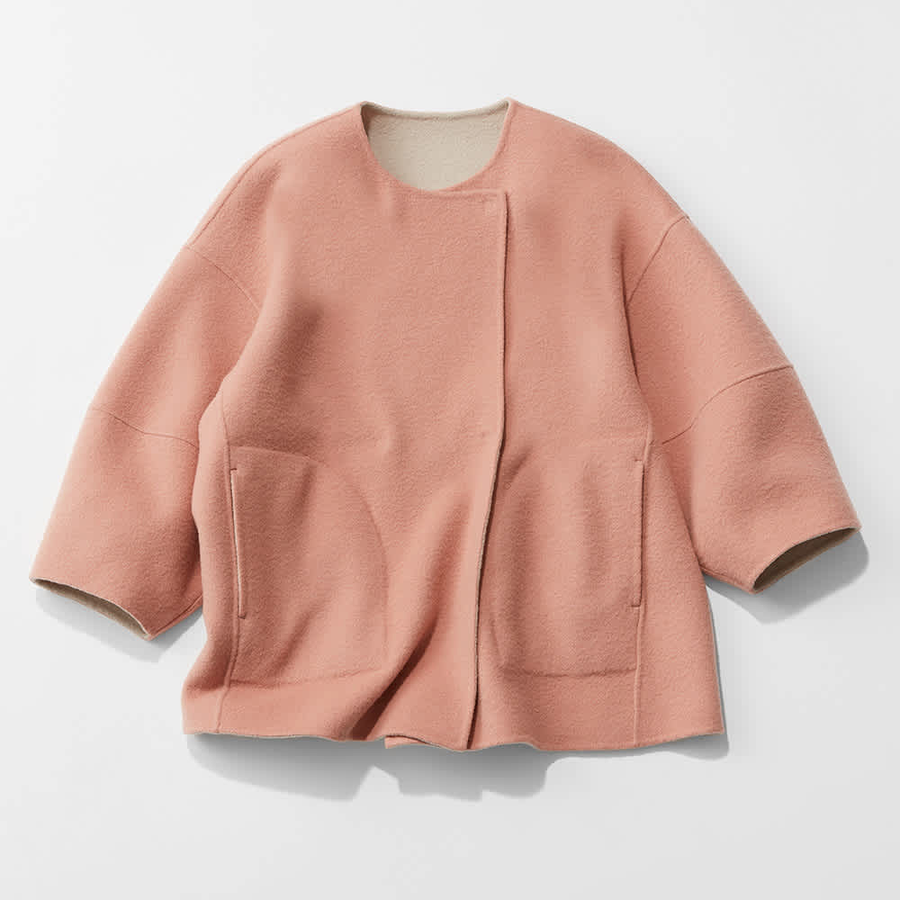 ウール混 ダブルフェイス リバーシブル コート 通販 - ディノス