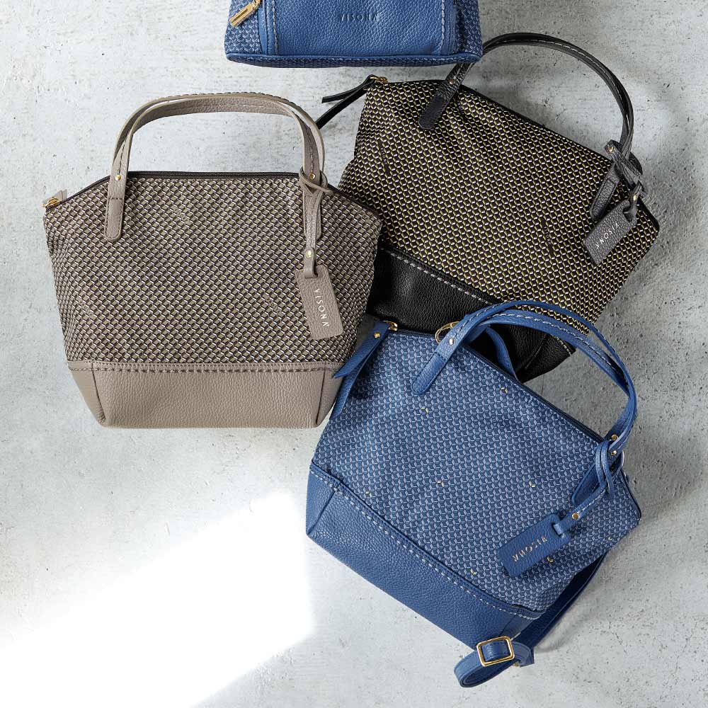 VISONA／ヴィソナ 素材コンビ 2WAYバッグ（イタリア製） 通販 - ディノス