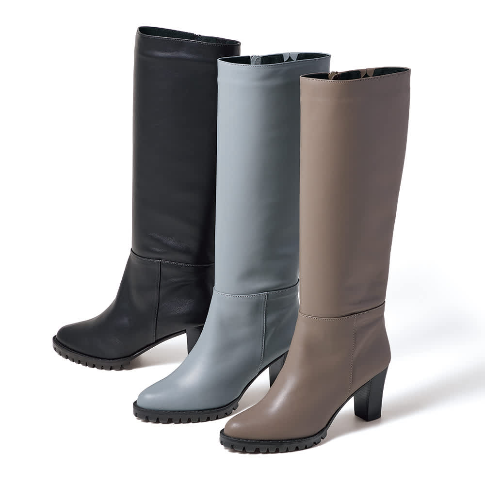 イタリアンレザー ロングブーツ 通販 - ディノス