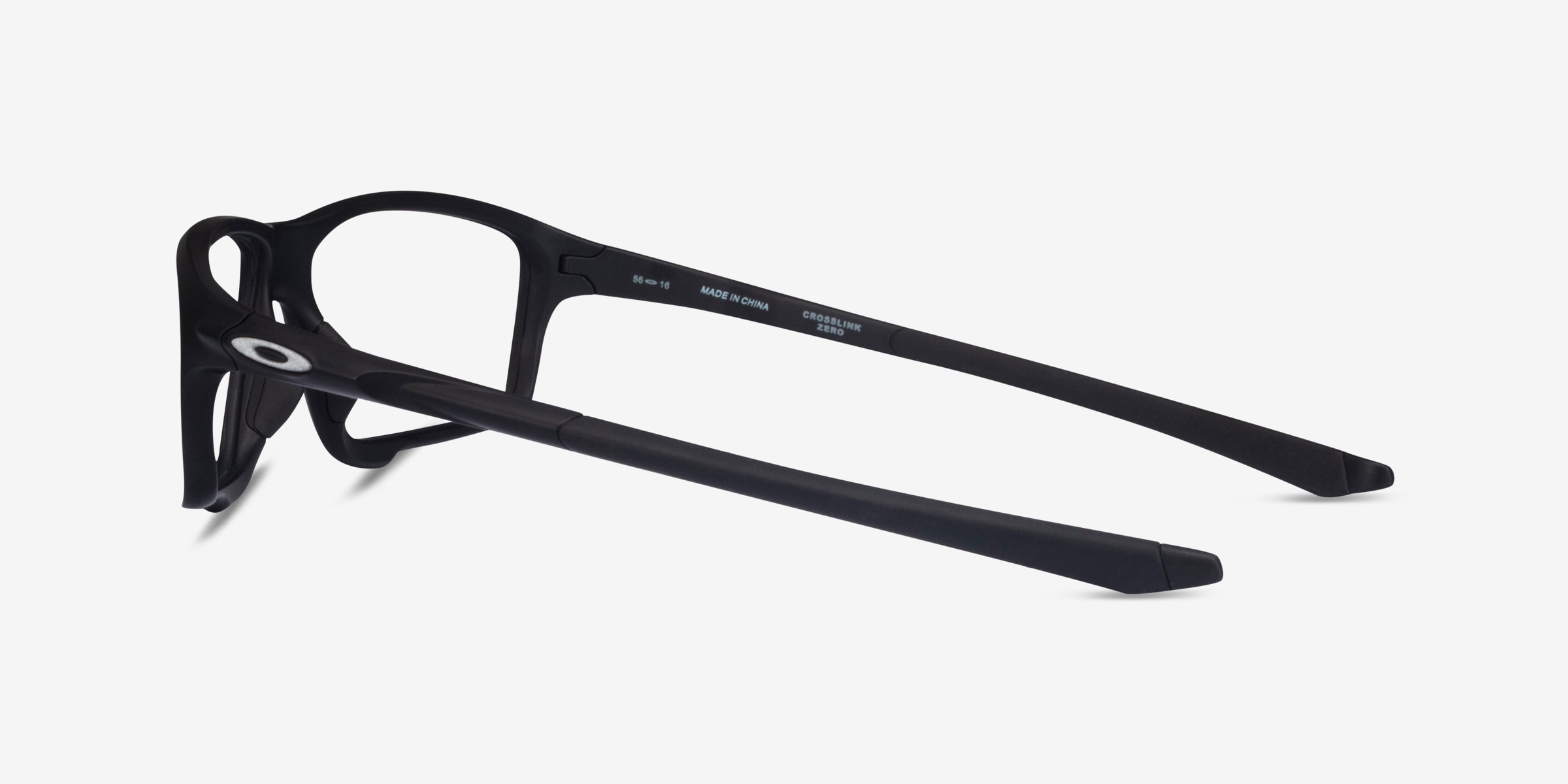 Oakley Crosslink Zero - Rectangle Satin Black Frame Glasses For