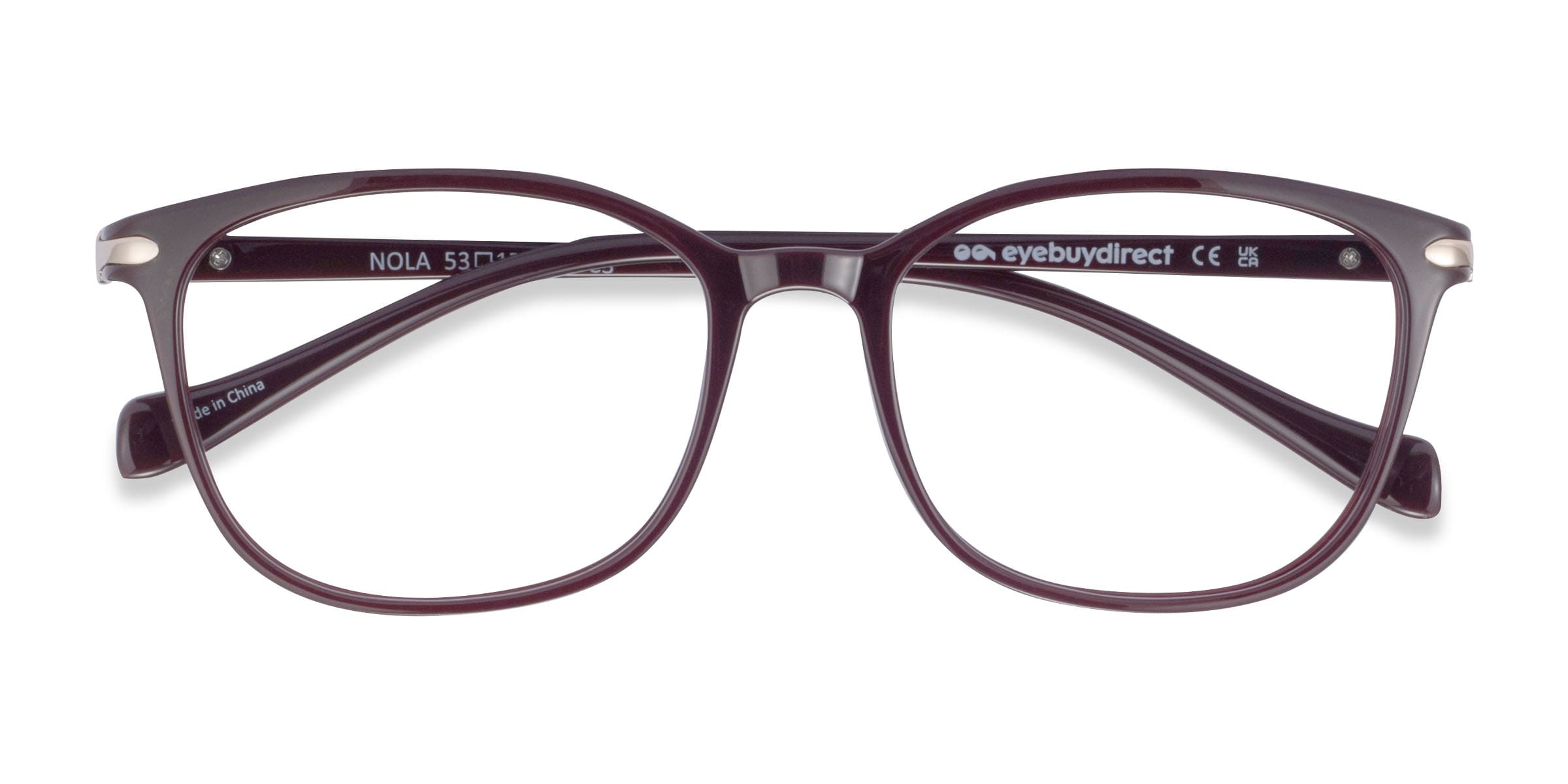 Nola Rectangle Brown Full Rim Eyeglasses | Eyebuydirect Canada