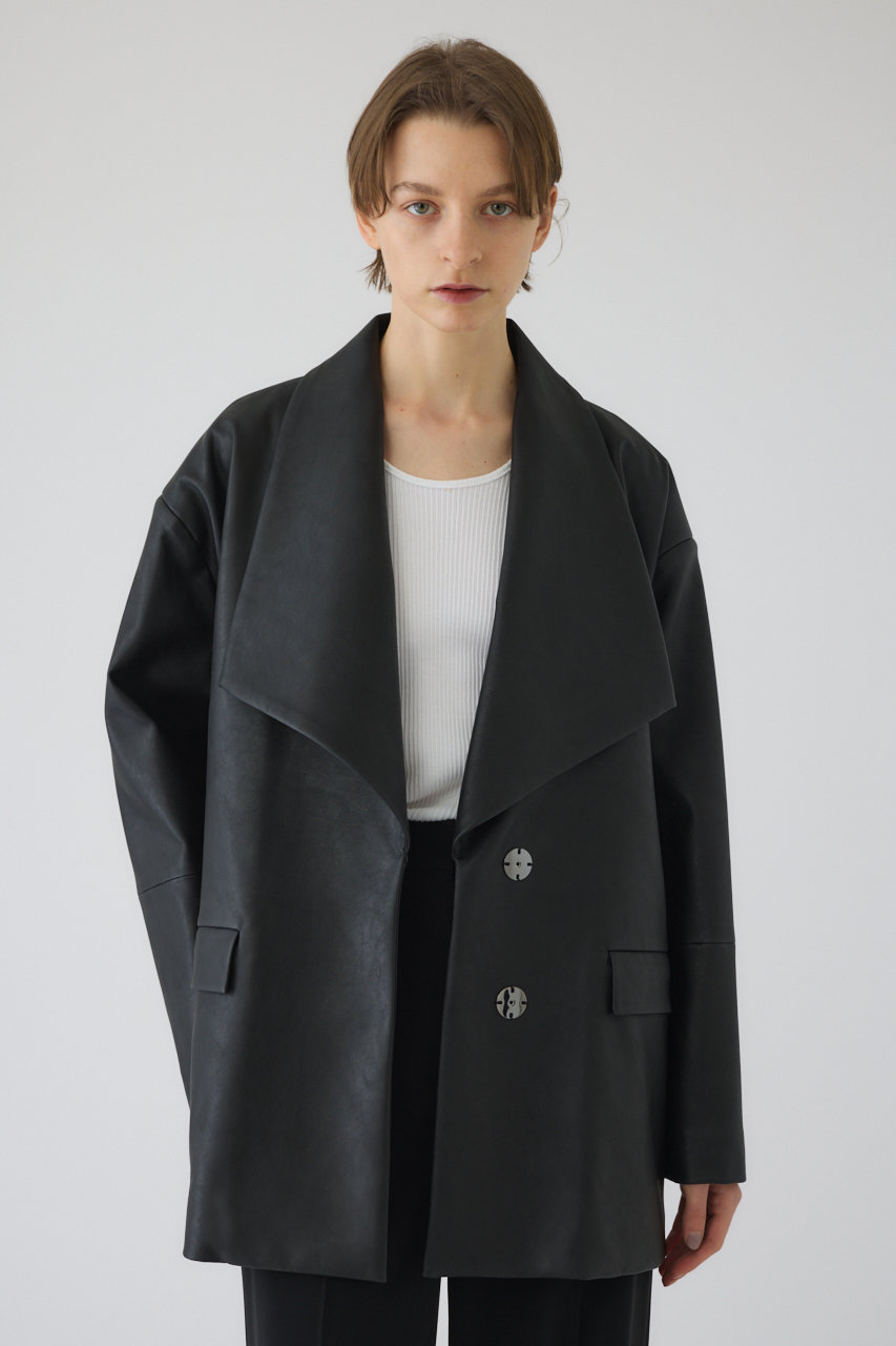 RIM.ARK(リムアーク)｜Classical leather like JK/ジャケット/ブラック