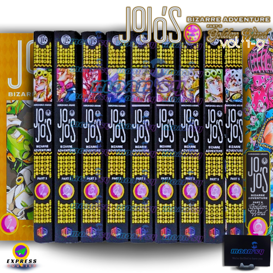 Jojo's Bizarre Adventure Part 5 Vol 1-9 Manga English Full Set by