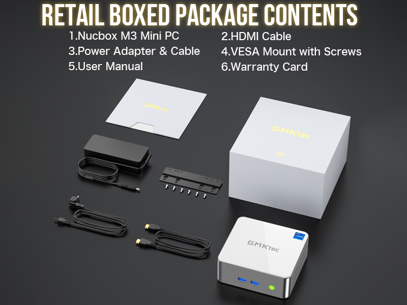 Intel 12th Core i5 12450H Mini PC--NucBox M3
