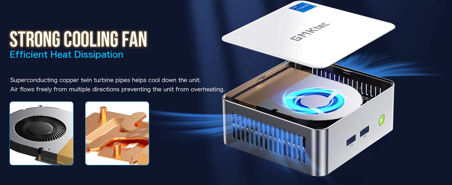 Intel 12th Core i5 12450H Mini PC--NucBox M3