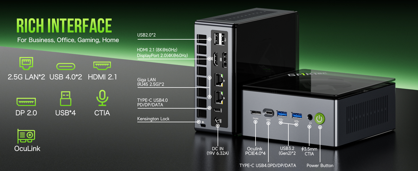 GMKtec GMKtec NucBox M7 Mini PC AMD Ryzen™ 7 PRO 6850H 299.99