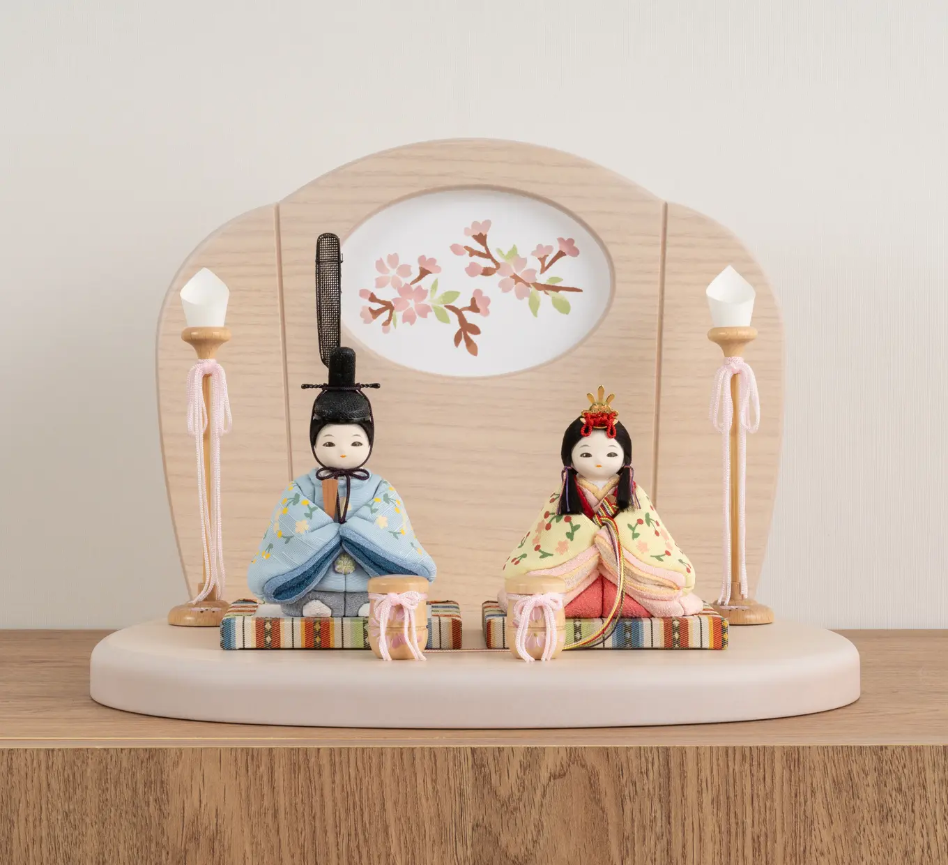 雛人形「ことこと さくらんぼ（衝立式屏風）」｜雛人形の通販 ふらここ
