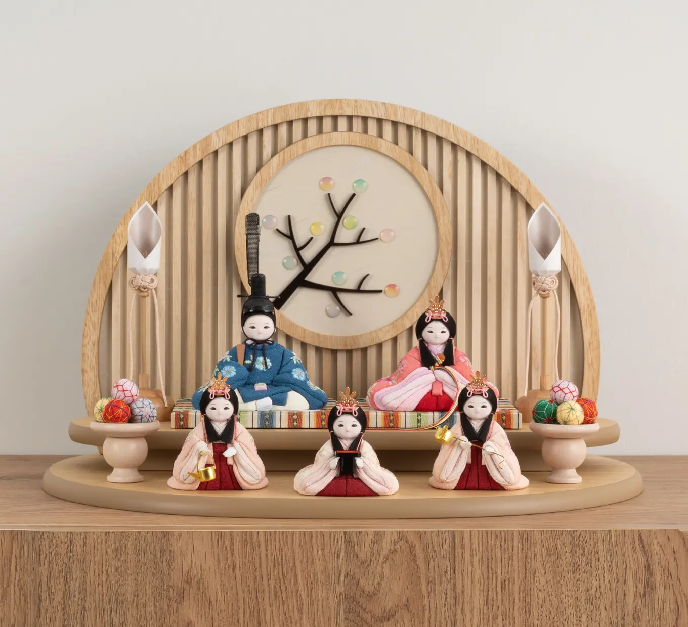 雛人形「ちりめん 花セット」｜雛人形の通販 ふらここ