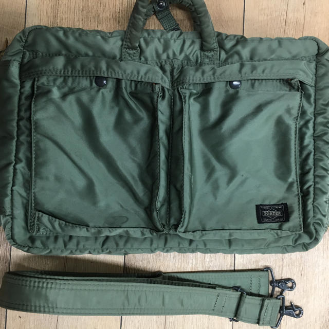 ボ*ズ様 PORTER 3WAY ブリーフケース タンカー セージグリーン 吉田