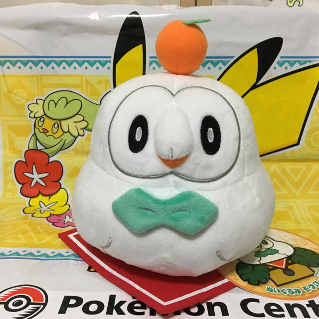 ポケモン - ポケモンセンターオリジナル ぬいぐるみ モクロー鏡餅の