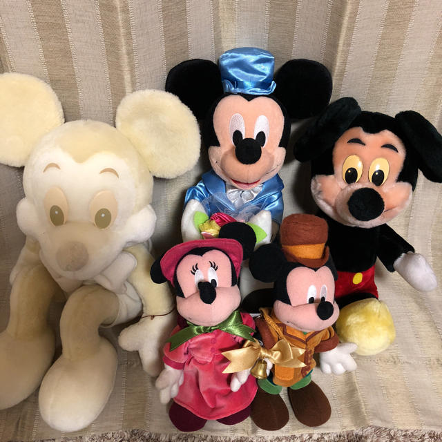 Disney - ミッキー＆ミニーぬいぐるみ手足針金？ワイヤー入り他3点
