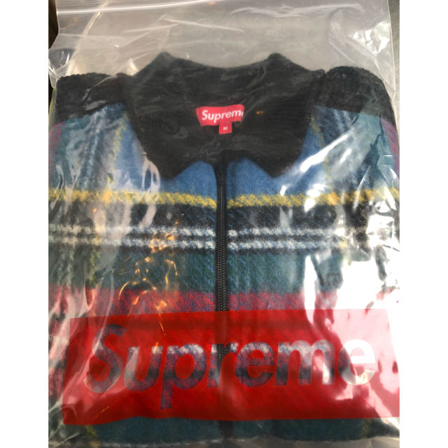 Supreme - Supreme Plaid Front Zip Sweater Mの通販 by ブッシュ