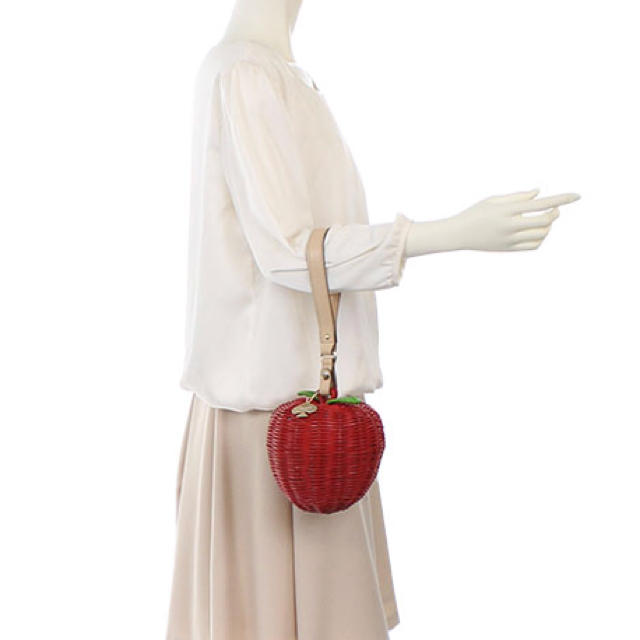 ケイトスペードニューヨーク りんご リンゴ かごバッグ 立体 カゴ