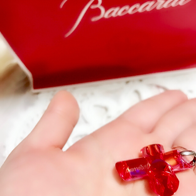 Baccarat - バカラ エデン クロス ピンクレッド イリゼ チョーカー