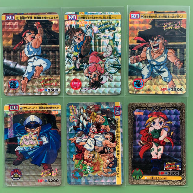 CAPCOM - ストリートファイター2カードダス 92〜94年物 1 27 64 67 69