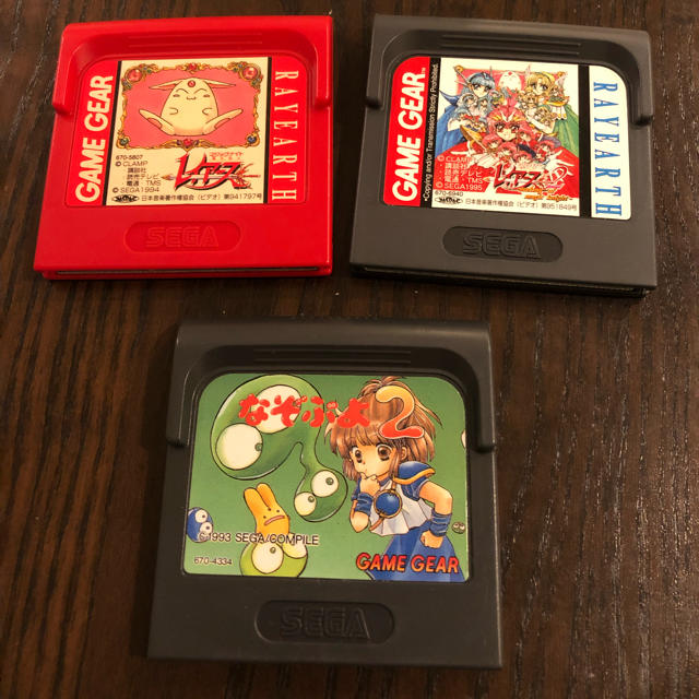 SEGA - ゲームギア 魔法騎士レイアース 本体(ジャンク品)とソフト3点の