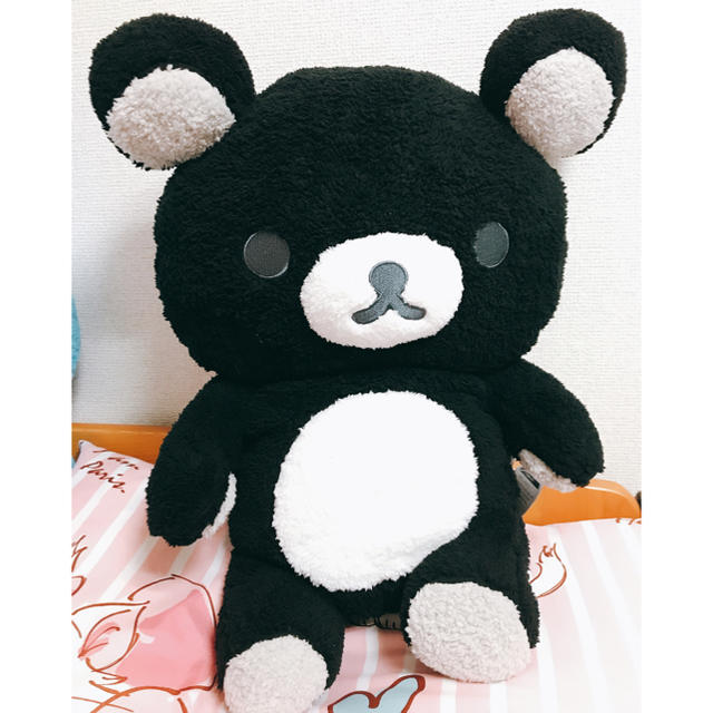 サンエックス - 特大50cm☆リラックマ☆モノクロリラックマ ブラックの