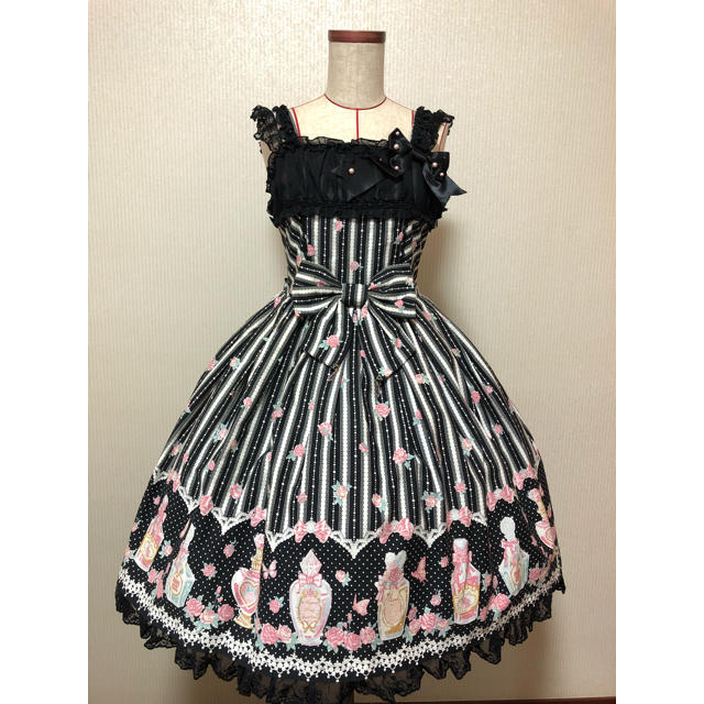 Angelic Pretty - ローズトワレ柄JSK 香水瓶柄の通販 by ピピ's shop