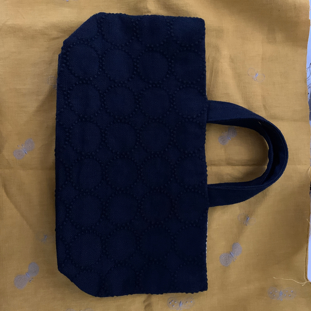 ミナペルホネン navy 50×70cm タンバリン ネイビー tambourine ミナ