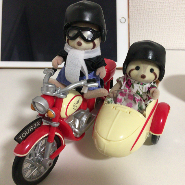 EPOCH - シルバニアファミリー 海外 あらいぐま バイク&サイドカー