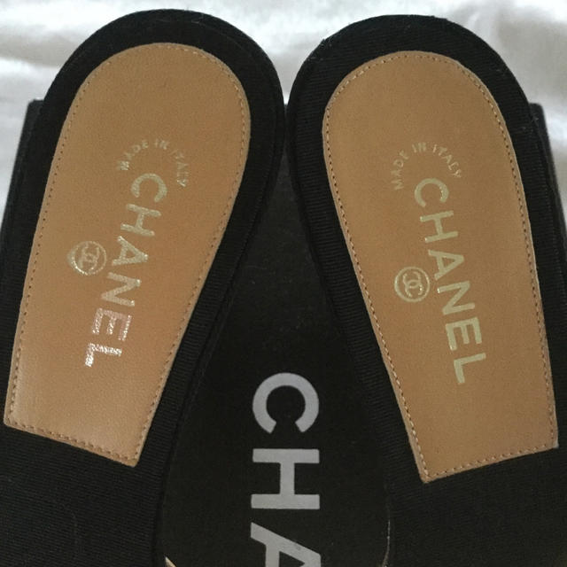 CHANEL - 正規品 シャネル ココマーク リボン サンダルの通販 by