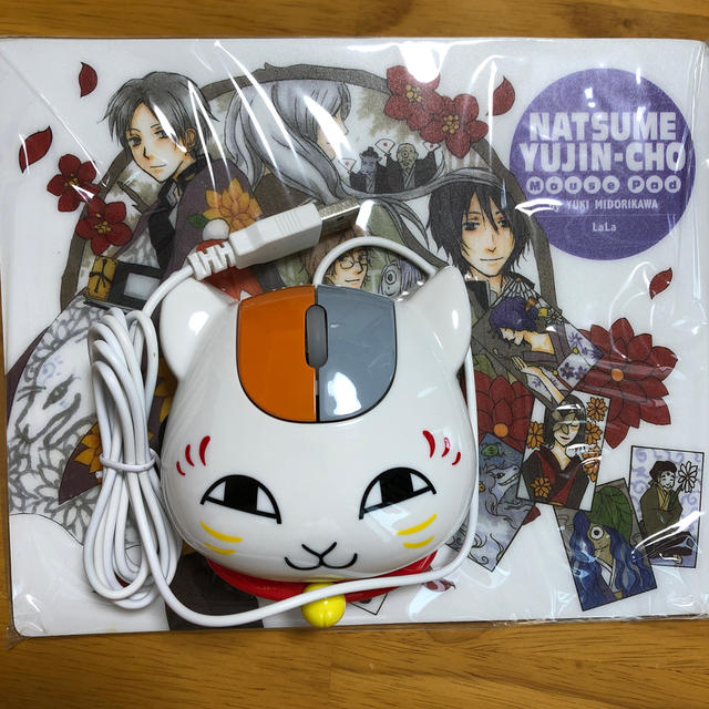 夏目友人帳 ニャンコ先生ボイス付マウス&マウスパッド 【公式通販】