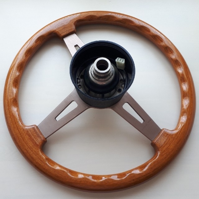車ハンドル ABARTH.ウッドステアリングの通販 by みんみん's shop｜ラクマ