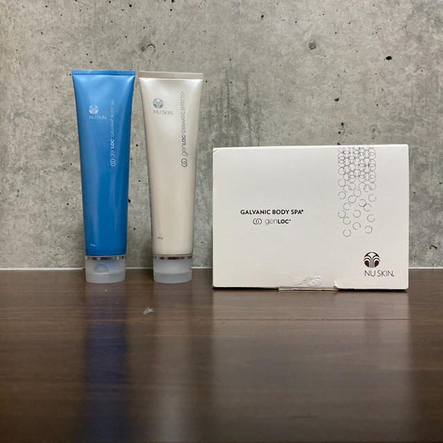 genLOC® ガルバニック ボディ スパ&保湿ジェル、ボディ乳液