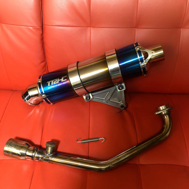 シグナスx用 TRHC製フルストレートレーシングマフラー美品の通販 by