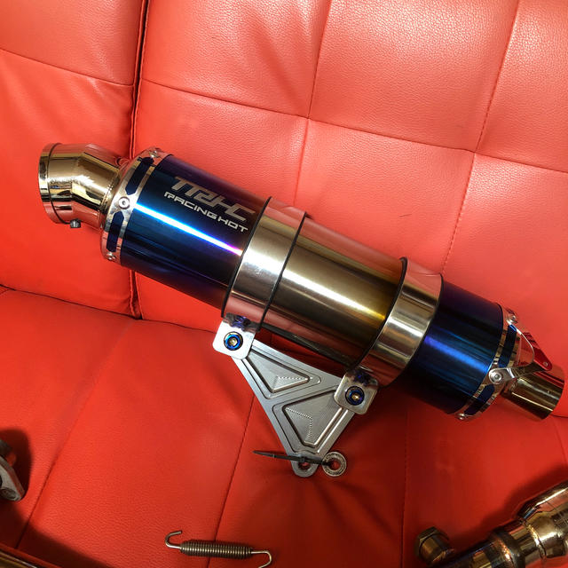 シグナスx用 TRHC製フルストレートレーシングマフラー美品の通販 by