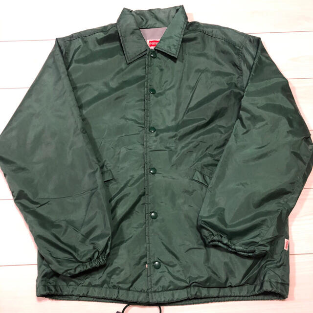 Hanes - 90s HANES ナイロン コーチジャケット グリーン Lサイズ