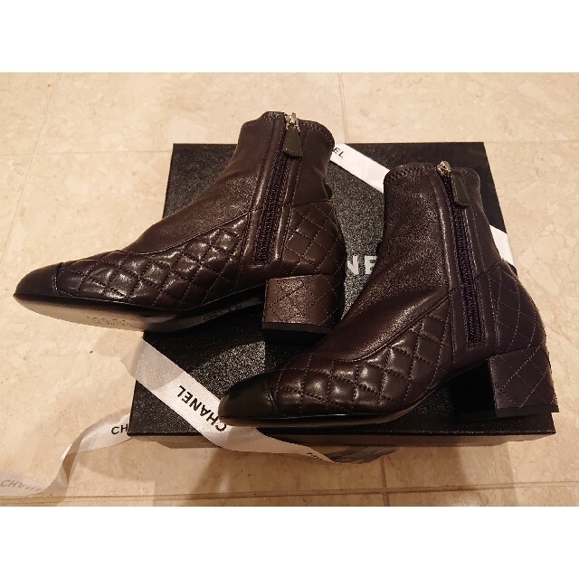 CHANEL - めんま様専用 新品未使用 CHANEL キルティングショートブーツ