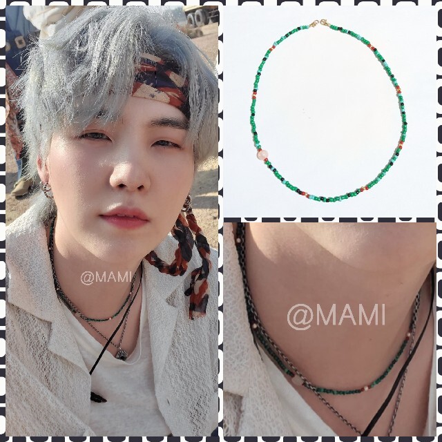 防弾少年団(BTS) - 💜BTS 防弾少年団 シュガ ビーズ ネックレス💜SUGA