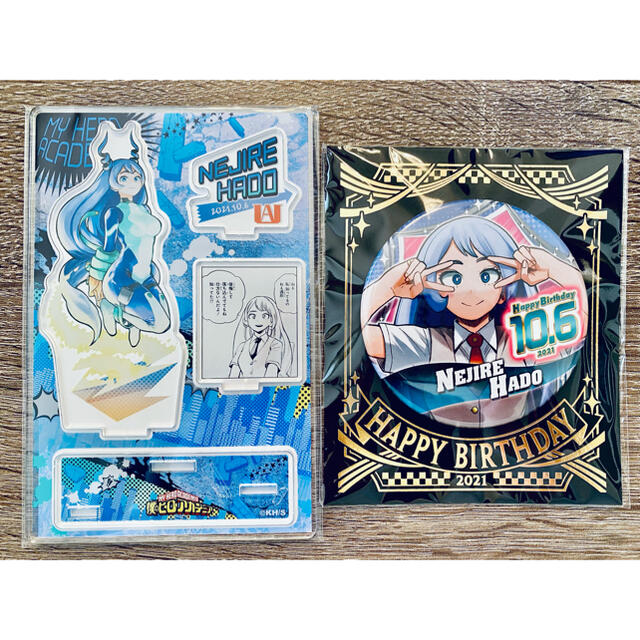 ヒロアカ 波動ねじれ バースデー 缶バッジ アクスタ 名場面ジオラマ 2