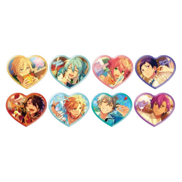 あんスタ 伏見弓弦 ハート 缶バッジ 65 新品☆あんスタ【伏見弓弦