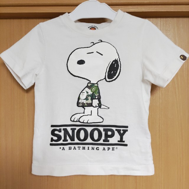 アベイシングエイプ✕SNOOPYコラボTシャツ100 A BATHING APE
