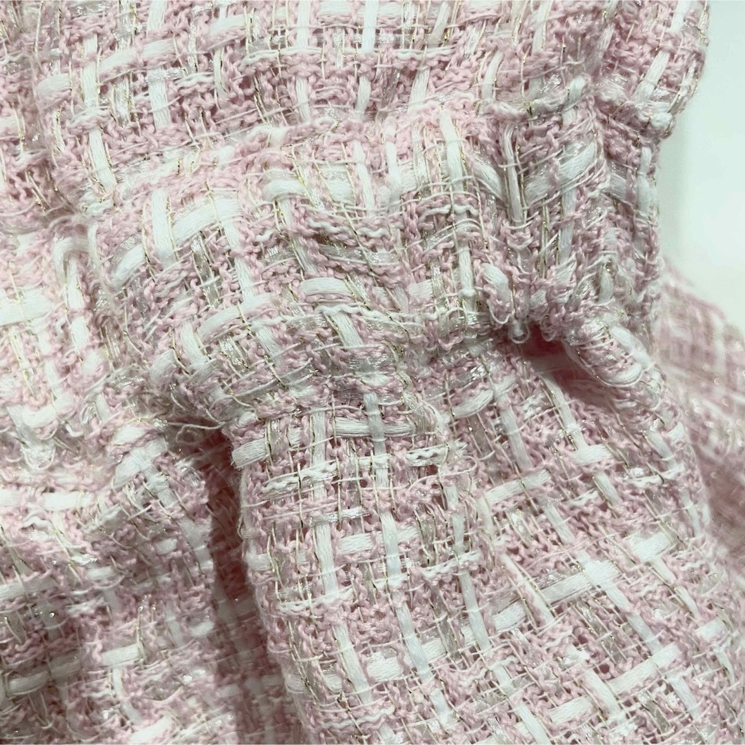 Swankiss - Swankiss ビジューツイードワンピース ピンクの通販 by