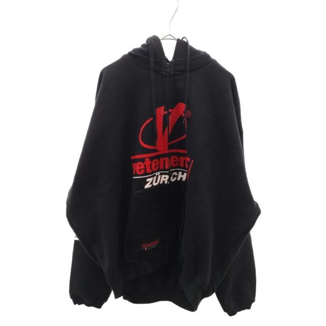 VETEMENTS ヴェトモン 18SS Double weltschmerz Zip Hoodie ダブル