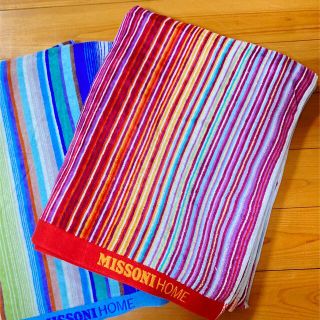ミッソーニ MISSONI タオルケット ほぼ未使用品MISSONI タオルケットの