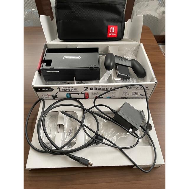 中古品】Nintendo Switch旧型 本体 収納ケース ソフト2本 美品の通販