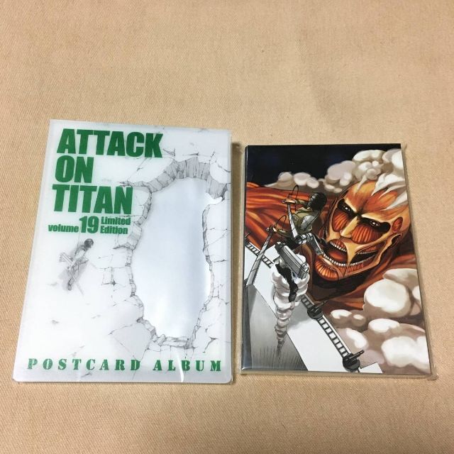 進撃の巨人 19巻 限定版 同梱特典 ポストカード52枚組＆クリアアルバム