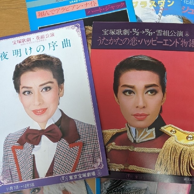 宝塚歌劇団 昭和57〜60年公演パンフレット5冊セット ✕は完売 1冊400