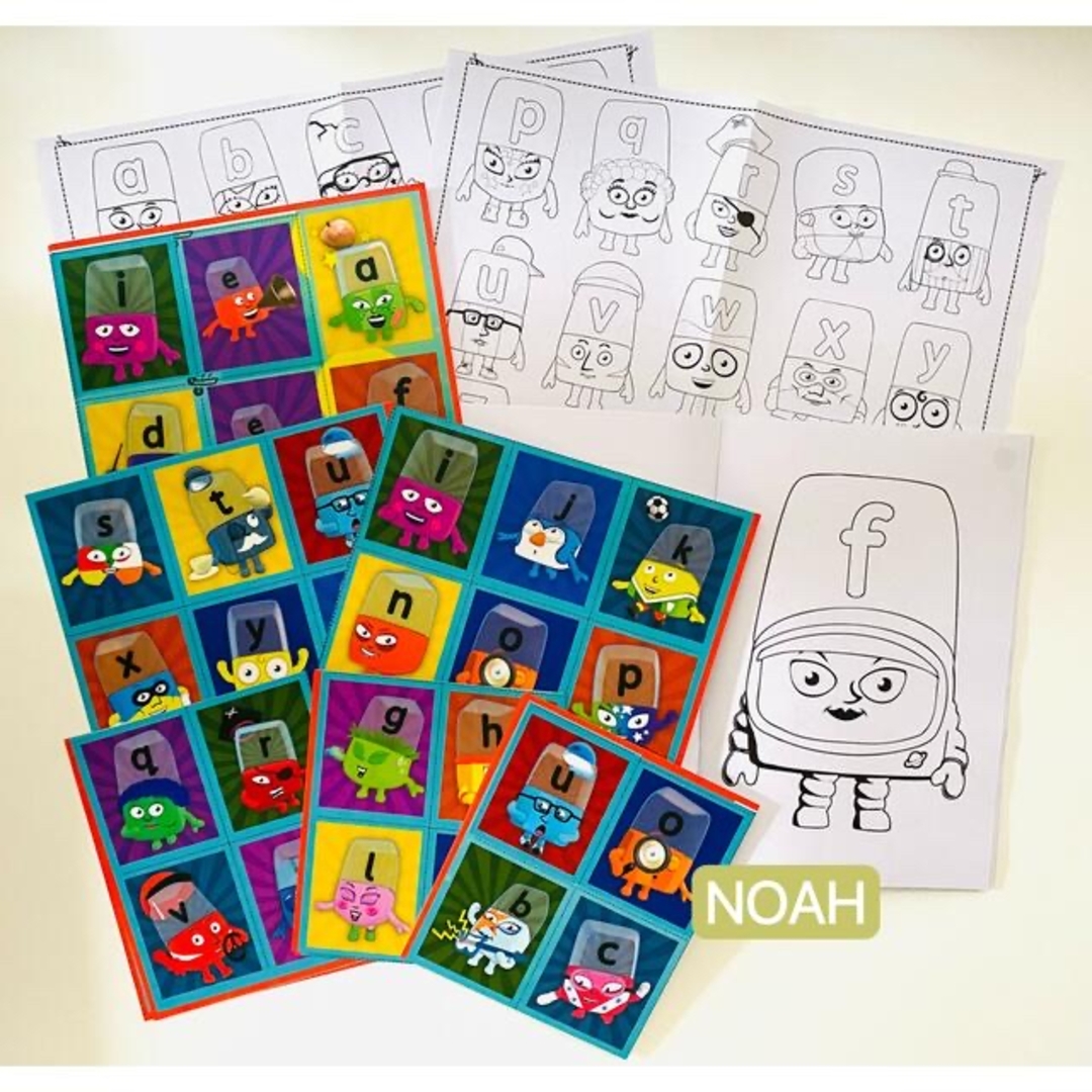 ナンバーブロックス アルファブロックス アニメ英語絵本 マイヤペン